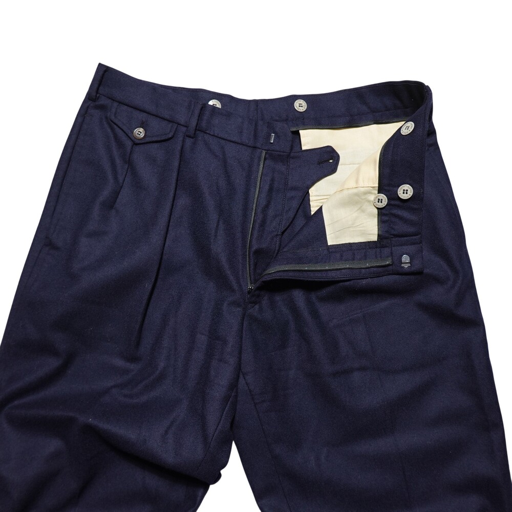 Polo Ralph Lauren Pants Mens 36x32 Blue Pleated Dress Slacks Classic Fit Winter